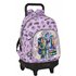 Mochila Escolar Con Ruedas Compacta Extraíble Monster Highojas Best Boos 33 x 45 x 22 cm.