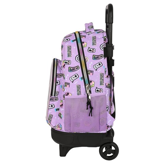 Mochila Escolar Con Ruedas Compacta Extraíble Monster Highojas Best Boos 33 x 45 x 22 cm.