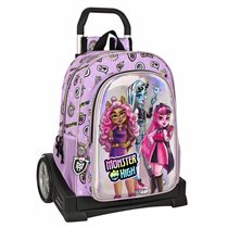 Mochila Escolar Con Carro Evolution Monster Highojas Best Boos 33 x 42 x 14 cm.