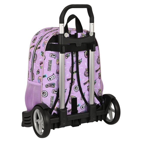 Mochila Escolar Con Carro Evolution Monster Highojas Best Boos 33 x 42 x 14 cm.