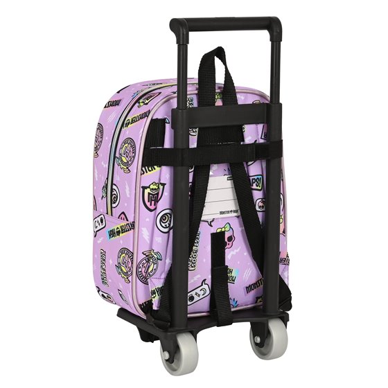 Mochila Escolar Con Carro Monster Highojas Best Boos 22 x 27 x 10 cm.