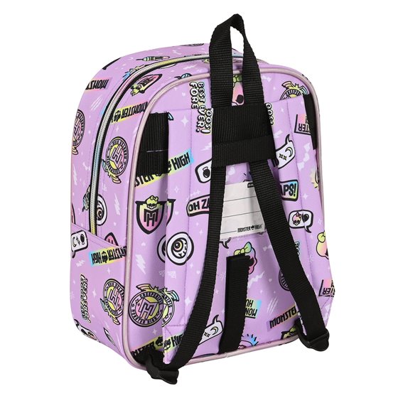 Mochila Guardería Adaptable a Carro Monster Highojas Best Boos 22 x 27 x 10 cm.