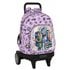 Mochila Escolar Con Ruedas Compacta Monster Highojas Best Boos 33 x 45 x 22 cm.