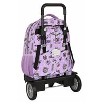 Mochila Escolar Con Ruedas Compacta Monster Highojas Best Boos 33 x 45 x 22 cm.