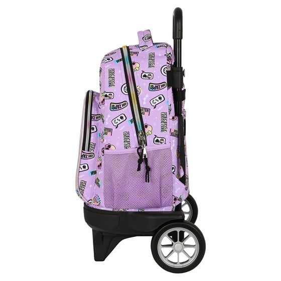 Mochila Escolar Con Ruedas Compacta Monster Highojas Best Boos 33 x 45 x 22 cm.