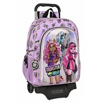 Mochila Escolar Con Carro Monster Highojas Best Boos 33 x 42 x 14 cm.