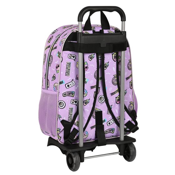 Mochila Escolar Con Carro Monster Highojas Best Boos 33 x 42 x 14 cm.