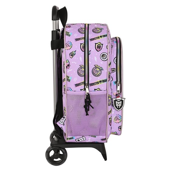 Mochila Escolar Con Carro Monster Highojas Best Boos 33 x 42 x 14 cm.