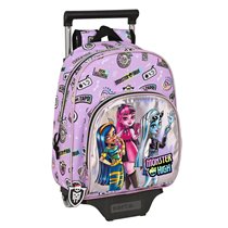 Mochila Escolar Con Carro Monster Highojas Best Boos 28 x 34 x 10 cm.