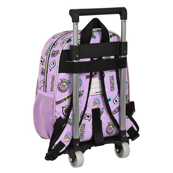Mochila Escolar Con Carro Monster Highojas Best Boos 28 x 34 x 10 cm.