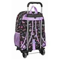 Mochila Escolar Con Carro Monster Highojas Creep 33 x 42 x 14 cm.