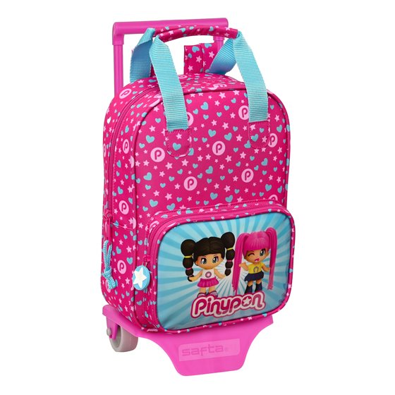 Mochila Escolar Con Carro Pinypon 20 x 28 x 8 cm.