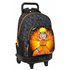 Mochila Escolar Con Ruedas Compacta Extraíble Naruto 33 x 45 x 22 cm.