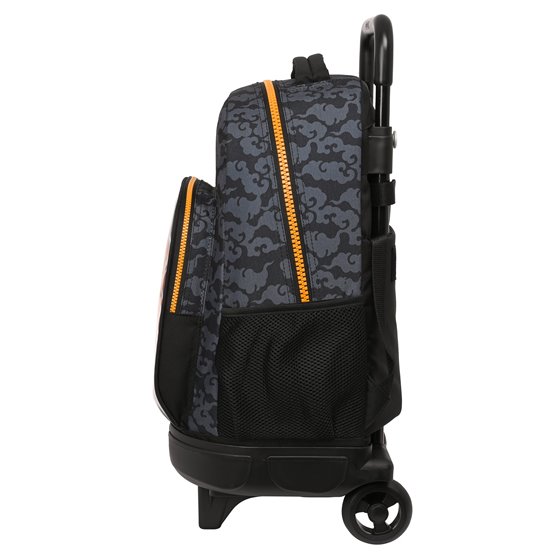 Mochila Escolar Con Ruedas Compacta Extraíble Naruto 33 x 45 x 22 cm.