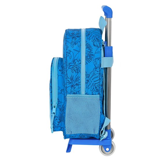 Mochila Escolar Con Carro Stitch 26 x 34 x 11 cm.