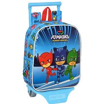 Mochila Escolar Con Carro Pjmasks 22 x 27 x 10 cm.