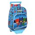 Mochila Escolar Con Carro Pjmasks 26 x 34 x 11 cm.