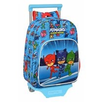 Mochila Escolar Con Carro Pjmasks 26 x 34 x 11 cm.
