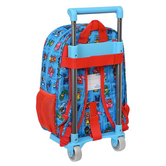 Mochila Escolar Con Carro Pjmasks 26 x 34 x 11 cm.