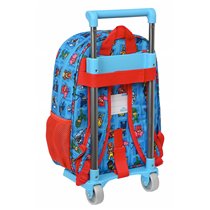 Mochila Escolar Con Carro Pjmasks 26 x 34 x 11 cm.