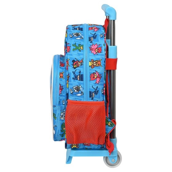 Mochila Escolar Con Carro Pjmasks 26 x 34 x 11 cm.