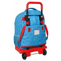 Mochila Escolar Con Ruedas Compacta Extraíble Superthings Rescue Force 33 x 45 x 22 cm.
