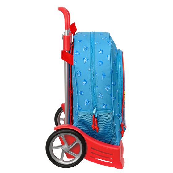 Mochila Escolar Con Carro Evolution Superthings Rescue Force 32 x 42 x 14 cm.
