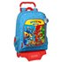 Mochila Escolar Con Carro Superthings Rescue Force 32 x 42 x 14 cm.