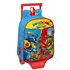 Mochila Escolar Con Carro Superthings Rescue Force 22 x 27 x 10 cm.