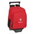 Mochila Escolar Con Carro Sevilla Fc 28 x 34 x 10 cm.