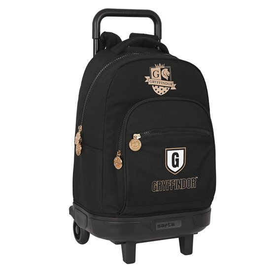 Mochila Escolar Con Ruedas Compacta Extraíble Harry Potter Bravery 33 x 45 x 22 cm.