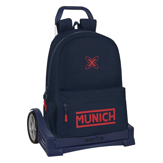 Mochila Escolar Con Carro Evolution Munichojas Flash 30 x 46 x 14 cm.