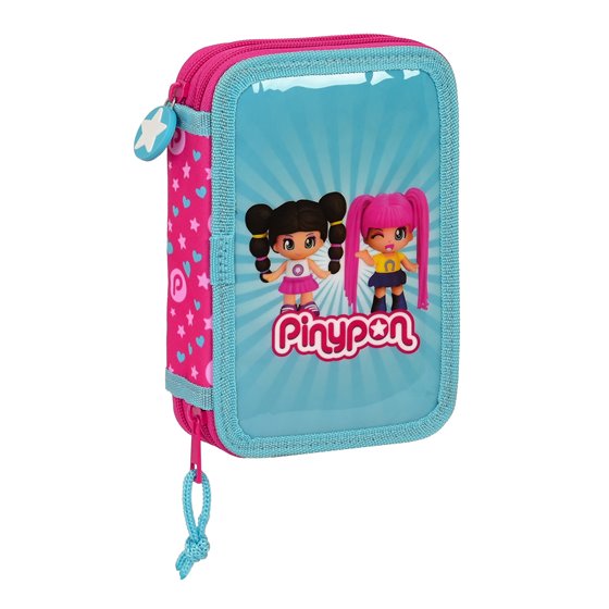 Plumier Doble Pequeño 28 Piezas Pinypon 12,5 x 19,5 x 4 cm.
