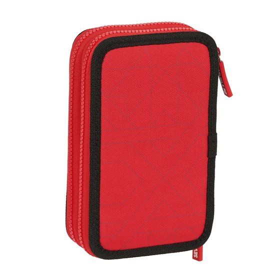 Plumier Doble Pequeño 28 Piezas Sevilla Fc 12,5 x 19,5 x 4 cm.