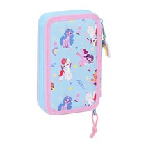 Plumier Doble Pequeño 28 Piezas My Little Pony Wild & Free 12,5 x 19,5 x 4 cm.