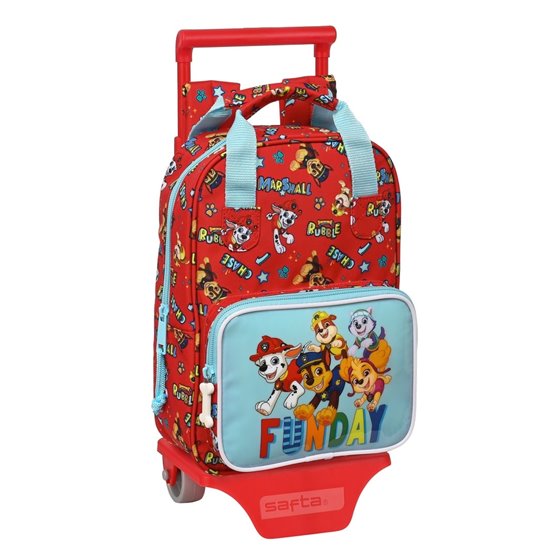 Mochila Escolar Con Carro Paw Patrol Funday 20 x 28 x 8 cm.