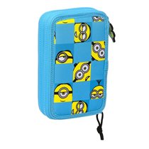 Plumier Doble Pequeño 28 Piezas Minions Minionstatic 12,5 x 19,5 x 4 cm.