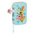 Plumier Doble Pequeño 28 Piezas Bob Esponja Stay Positive 12,5 x 19,5 x 4 cm.