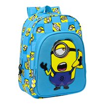 Mochila Infantil Adaptable a Carro Minions Minionstatic 26 x 34 x 11 cm.