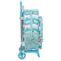 Mochila Escolar Con Carro Bob Esponja Stay Positive 33 x 42 x 14 cm.