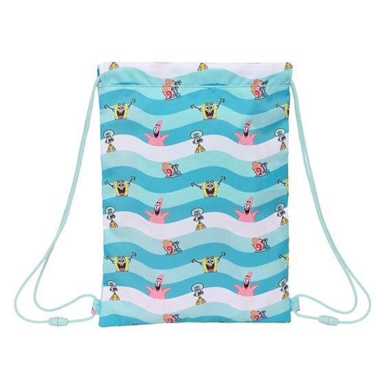 Saco Plano Junior Bob Esponja Stay Positive 26 x 34 x 1 cm.