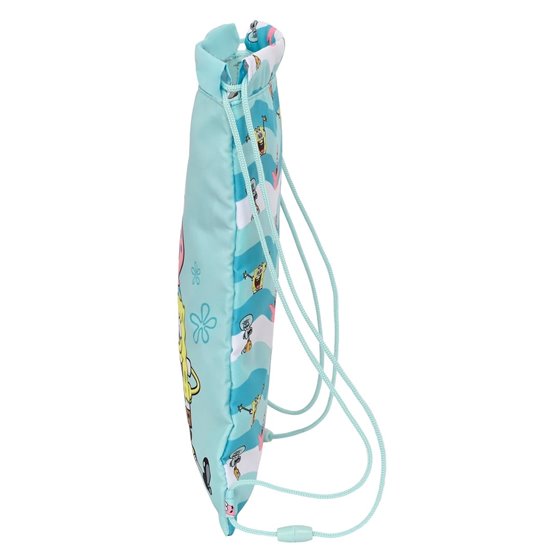 Saco Plano Junior Bob Esponja Stay Positive 26 x 34 x 1 cm.
