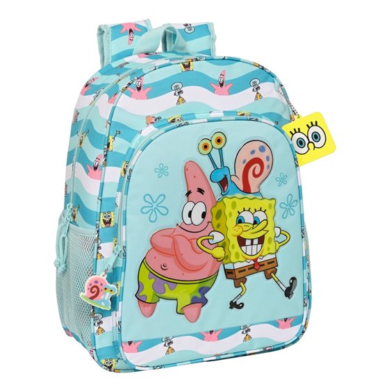 Mochila De 33 Cm. Adaptable a Carro Bob Esponja Stay Positive 33 x 42 x 14 cm.
