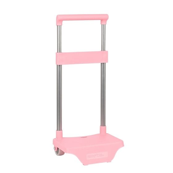 Carro Escolar Portamochilas Safta Pequeño Rosa Palo 22 x 67,5 x 17 cm.