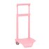 Carro Escolar Portamochilas Safta Guardería Rosa Palo 18 x 54 x 16 cm.