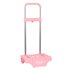 Carro Escolar Portamochilas Safta Rosa Palo 30 x 85 x 23 cm.