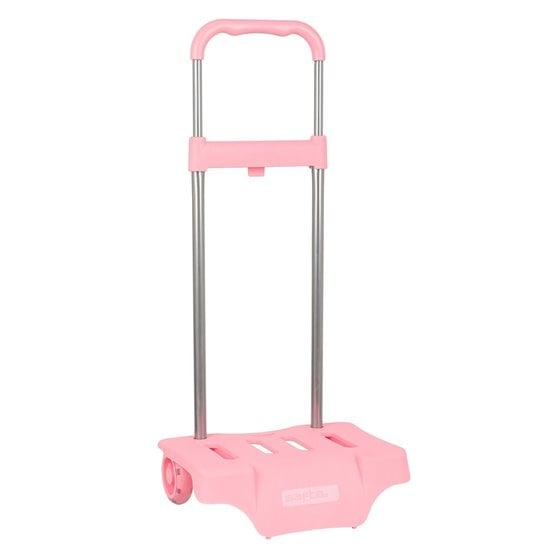 Carro Escolar Portamochilas Safta Rosa Palo 30 x 85 x 23 cm.