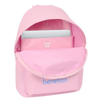 Mochila Para Portatil 14,1 Benetton Pink 31 x 41 x 16 cm.