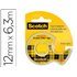 Cinta Adhesiva Scotch 136-D Dos Caras 6,3 Mt X 12 Mm En Portarrollo
