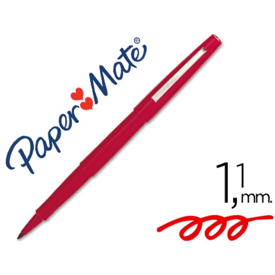 Rotulador Paper Mate Flair Original Punta Fibra Rojo